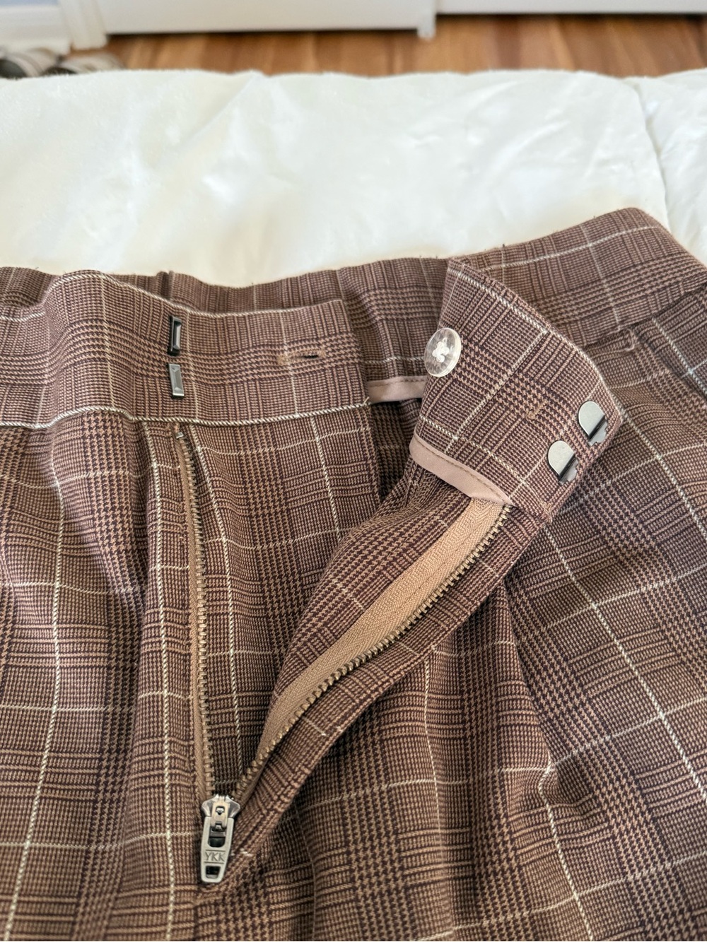 a new day Brown Plaid Cargo Jogger Pants - Picture 2 of 5
